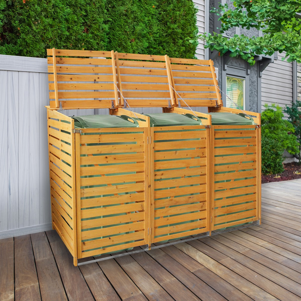 Triple Wheelie Bin Storage - Used - Acceptable