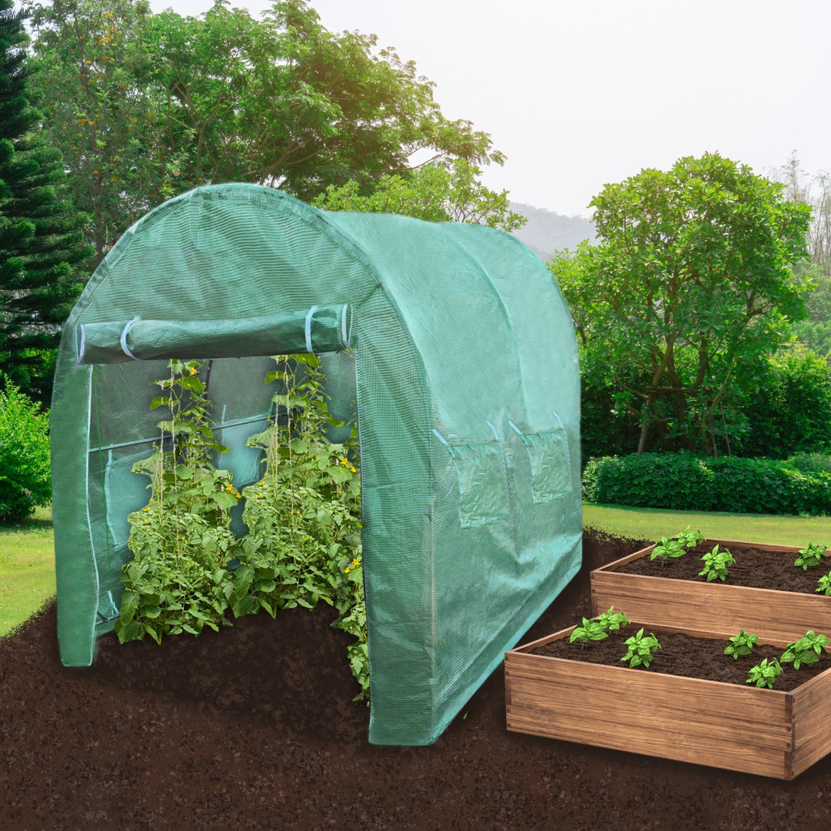 Polytunnel 25mm 4m x 2m - Used - Very Good