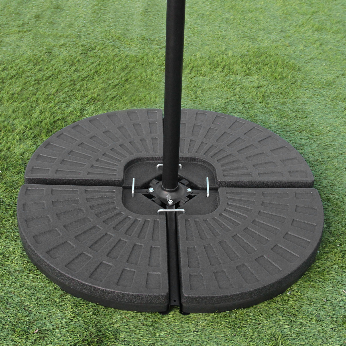 Beige Cantilever Parasol & Fan Base - Used - Good