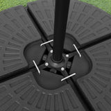 Beige Cantilever Parasol & Fan Base - Like New