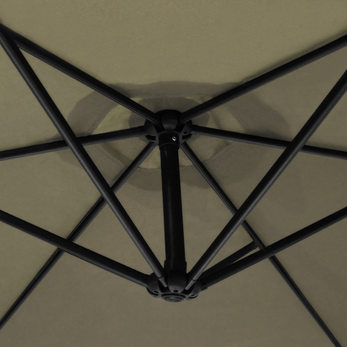 Beige Cantilever Parasol & Square Base - Used - Acceptable
