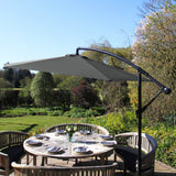 Grey Cantilever Parasol & Square Base - Used - Very Good