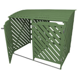 Sage Green Double Wheelie Bin Storage - Used - Good
