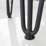 4 x 28" Hairpin Legs - 3 Prong - 10mm - Black - Used - Acceptable