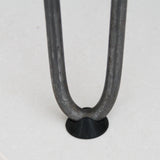 4 x 28" Hairpin Legs - 2 Prong - 12mm - Raw Steel - Used - Good