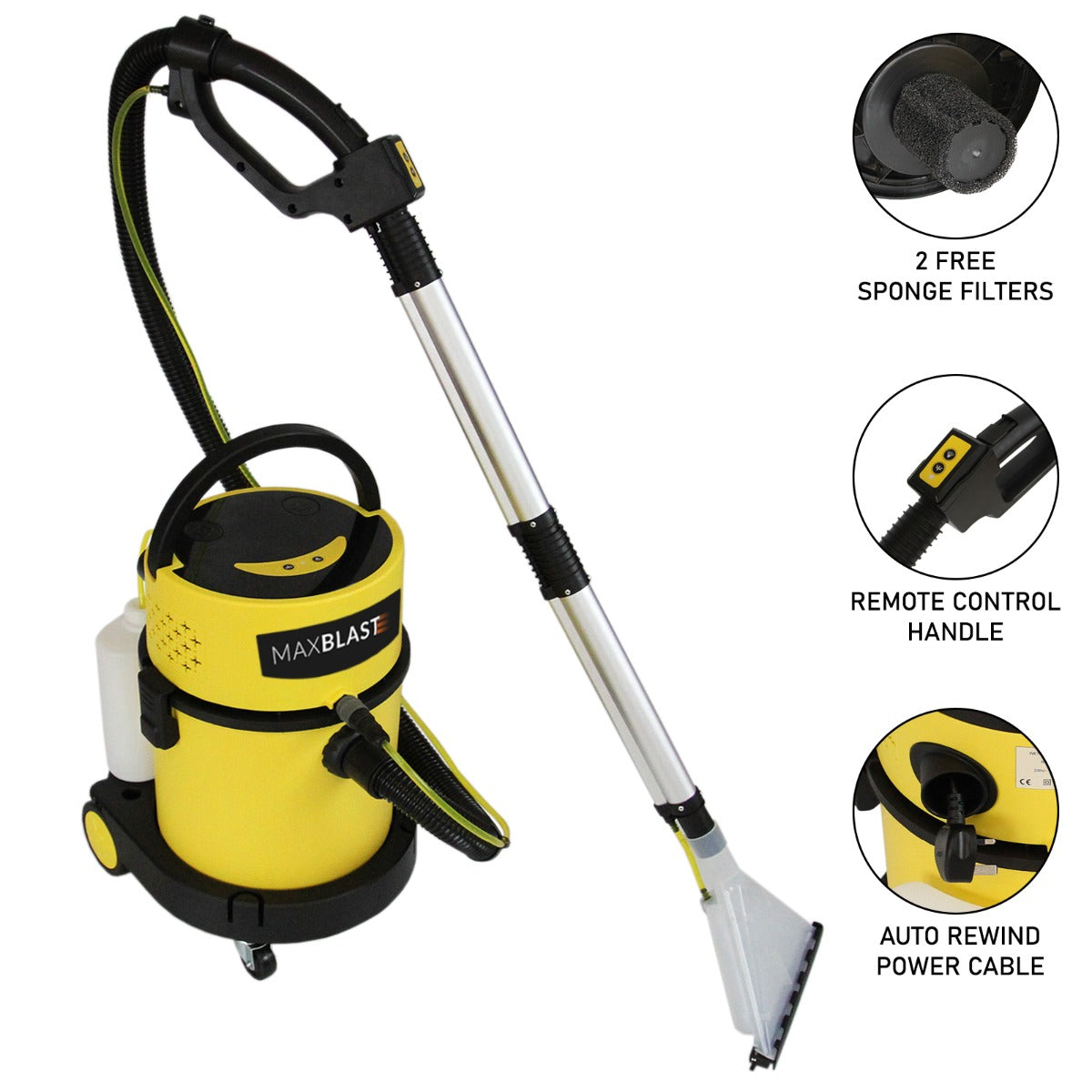 MAXBLAST Wet and Dry Vacuum Cleaner - 20 L - Like New