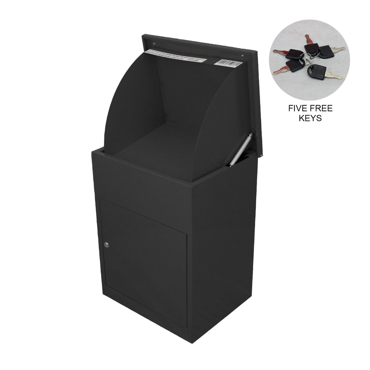 Black Parcel Post Box - Used - Good