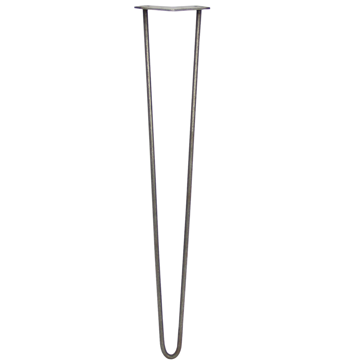 4 x 28" Hairpin Legs - 2 Prong - 10mm - Raw Steel - Like New