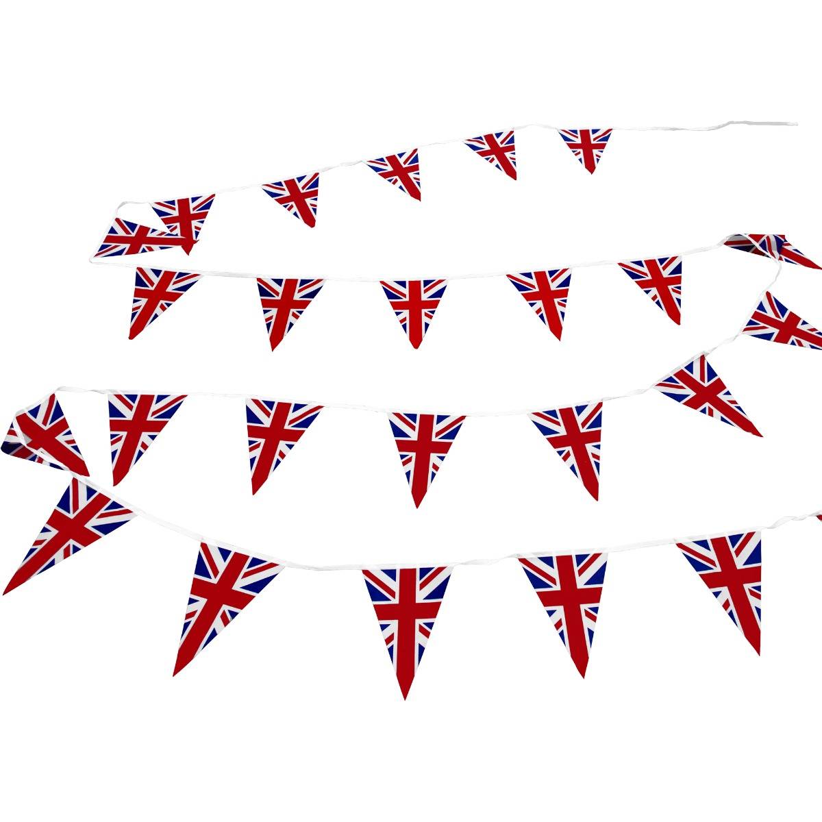 2 x Union Jack Flag Bunting 10m - Like New
