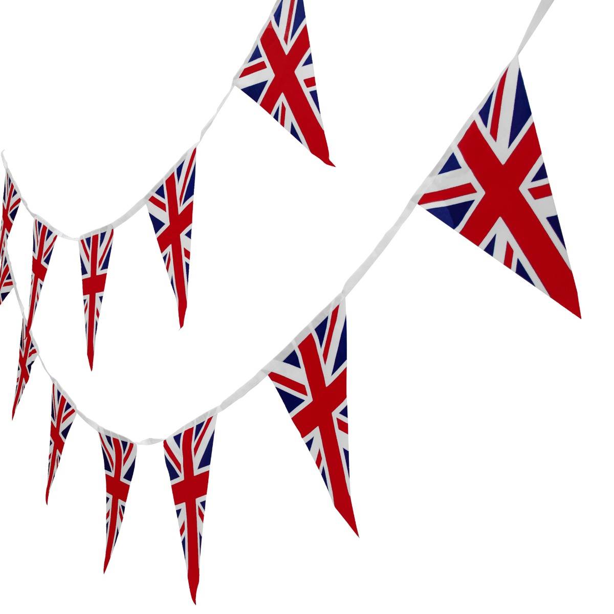 2 x Union Jack Flag Bunting 10m - Used - Acceptable