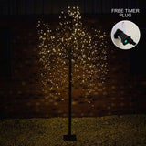 Weeping Willow Tree - Black - 240cm - Warm White - Used - Very Good