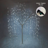 Weeping Willow Tree - 180cm White 400 Cool White LED - Used - Very Good