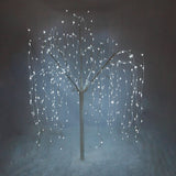Wedding Moongate - Silver & 1 x Weeping Willow Tree 180cm Cool White - Like New